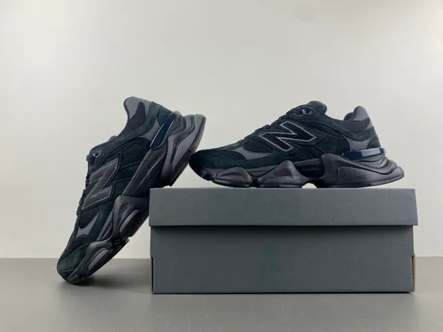 New Balance Verde Negro Suela Multicapa Ante y Malla Superior Zapatillas Chunky 14