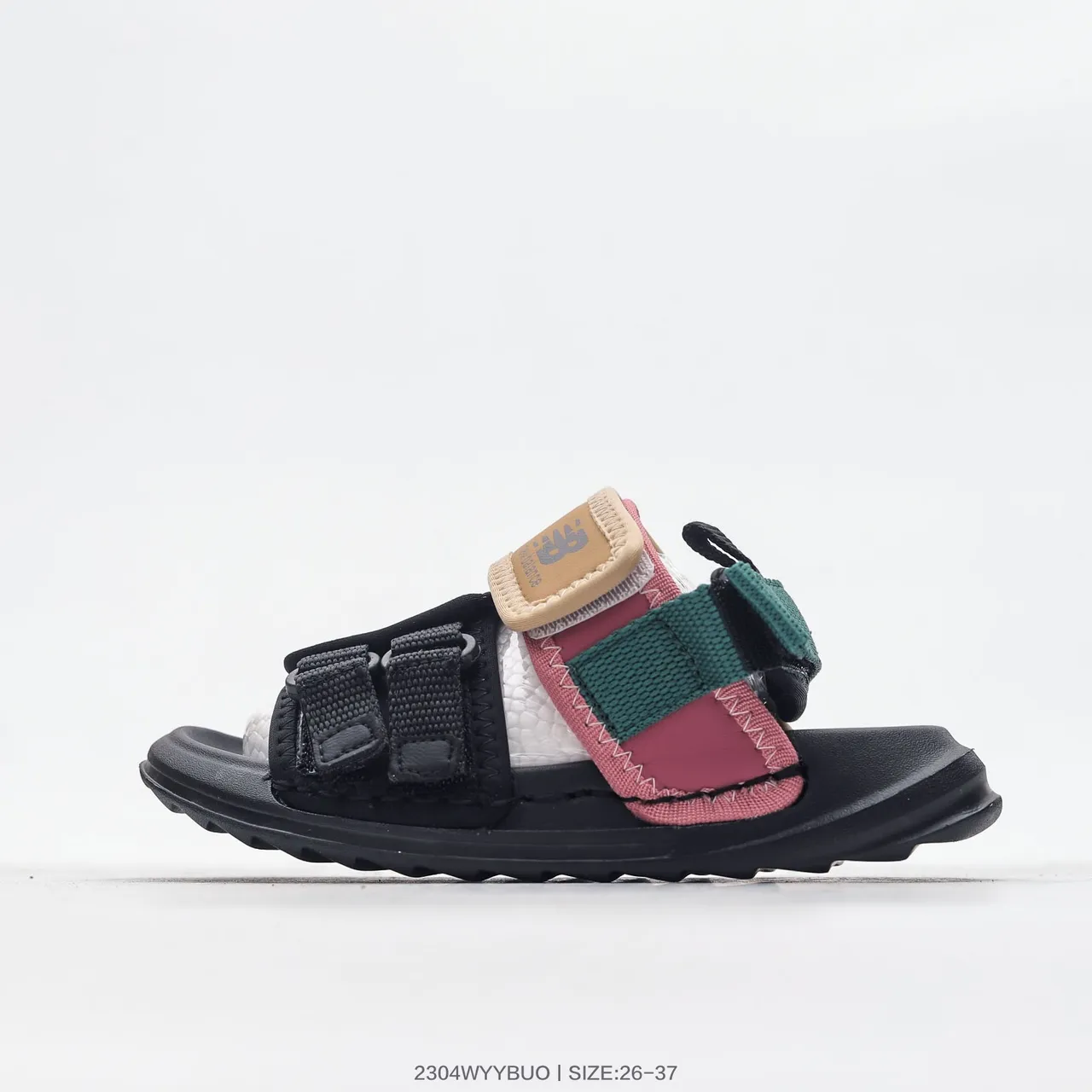 New Balance Pink Multicolor Multi-Strap Adjustable Buckle Casual Sandals 14