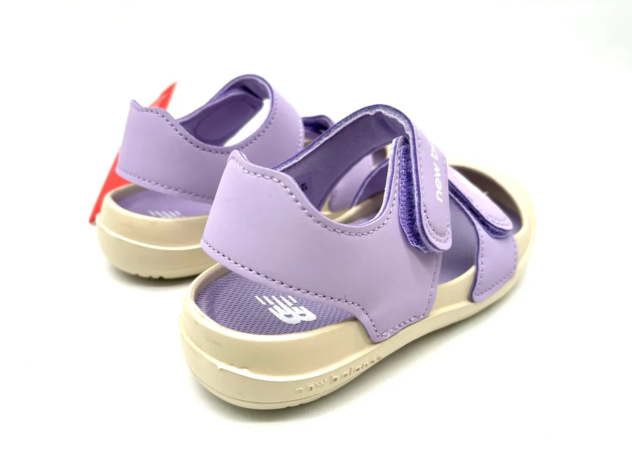 New Balance Purple Pink Two-Strap Velcro Closure Molded Rubber Sole Casual Sandals 11