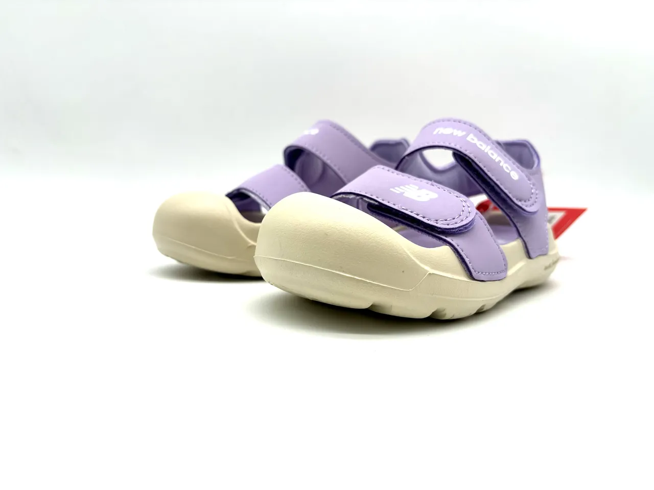 New Balance Purple Pink Two-Strap Velcro Closure Molded Rubber Sole Casual Sandals 13