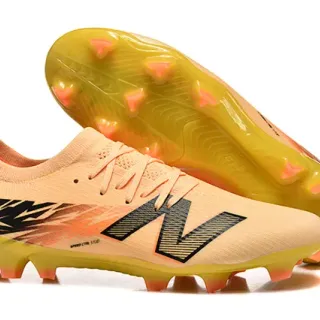 New Balance SPEED CTRL Peach Yellow Black Firm-Ground Sapatos de futebol