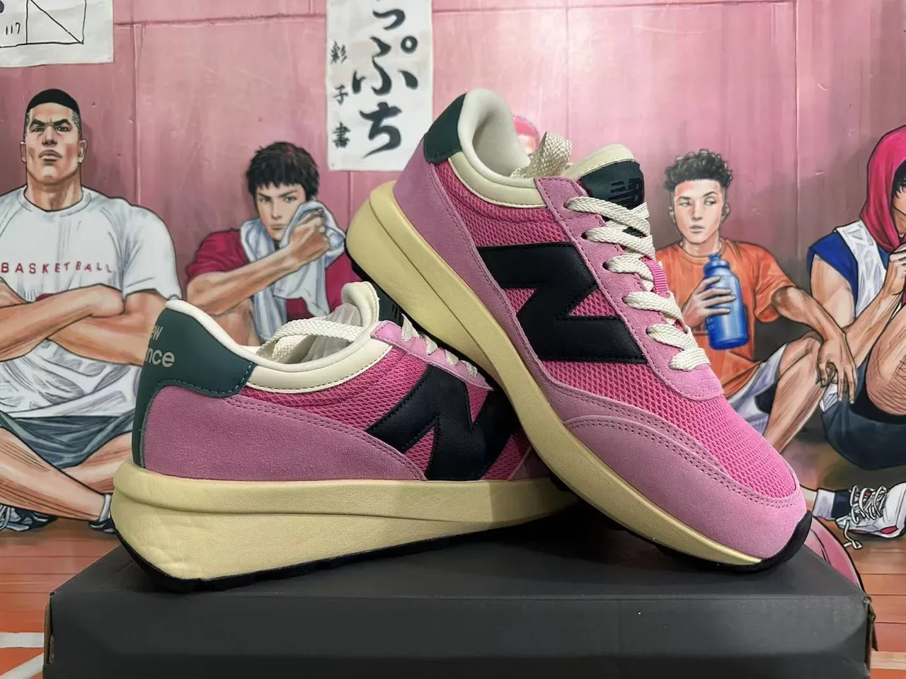 New Balance U370 Pink Black Retro Runner Lifestyle Sneakers 5