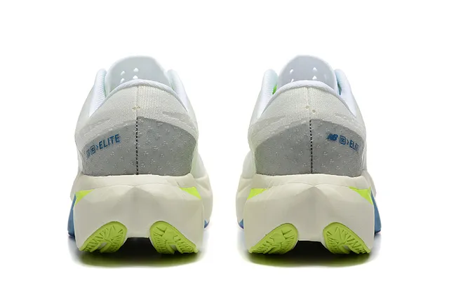 New Balance White Blue Engineered Mesh Upper Geometric Overlays Running Shoes 4