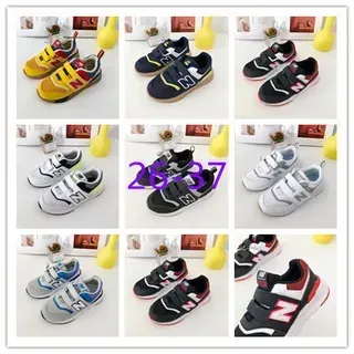 New Balance 黄色红色低帮魔术贴鞋带闭合生活方式运动鞋