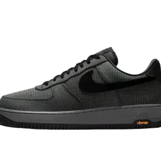 Nike Air Force 1 Grid Texturé Noir Gris Chaussures Lifestyle
