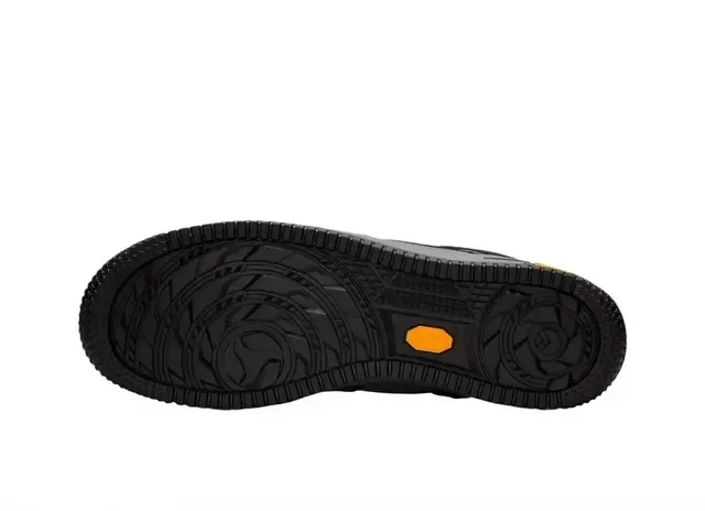 Nike Air Force 1 Grid Texturizado Negro Gris Zapatillas Lifestyle 2