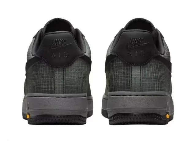 Nike Air Force 1 Grid Texturizado Negro Gris Zapatillas Lifestyle 3