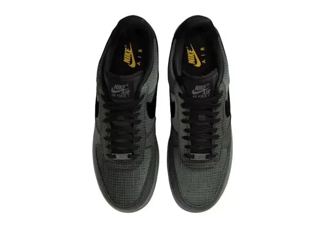 Nike Air Force 1 Grid Texturizado Negro Gris Zapatillas Lifestyle 4