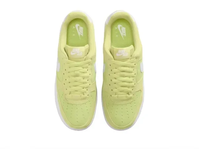 Nike Air Force 1 Lime Yellow Suede Lifestyle Sneakers 4