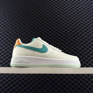 Nike Air Force 1 Off-White Teal Orange حذاء أسلوب الحياة