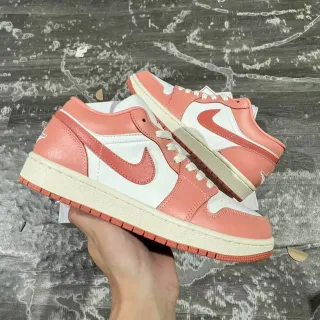 Nike Air Jordan 1 Low Coral Pink White سنيكرز لايف ستايل