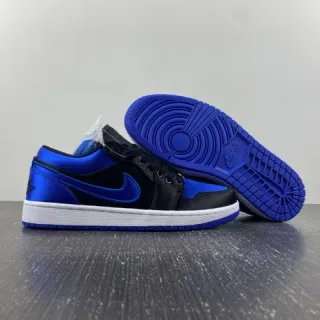 Nike Air Jordan 1 Low رويال أزرق وأسود أحذية رياضية لايف ستايل