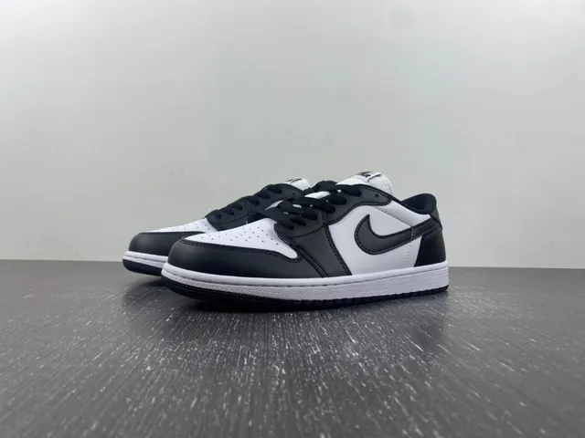 Nike Air Jordan 1 Low White and Black Lifestyle Sneakers 2