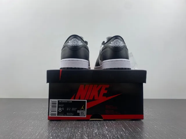 Nike Air Jordan 1 Low White and Black Lifestyle Sneakers 17