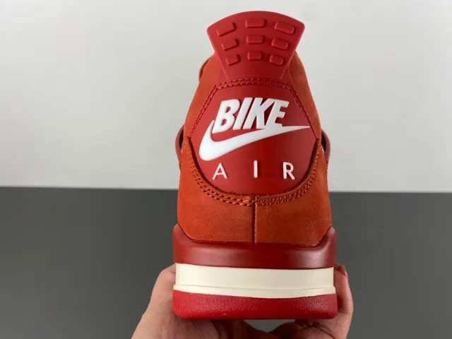 Nike Air Jordan 4 Zapatos de baloncesto rojos monocromáticos 4