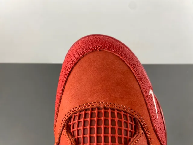 Nike Air Jordan 4 Zapatos de baloncesto rojos monocromáticos 5