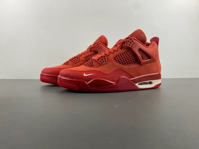 Nike Air Jordan 4 Zapatos de baloncesto rojos monocromáticos 11