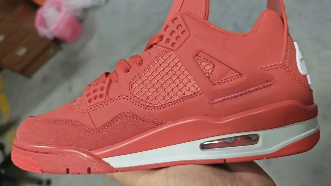 Nike Air Jordan 4 Red White বাস্কেটবলের জুতো 2