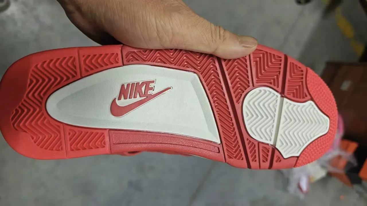 Nike Air Jordan 4 Red White বাস্কেটবলের জুতো 4