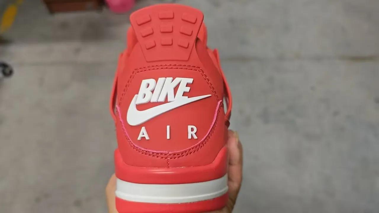 Nike Air Jordan 4 Red White বাস্কেটবলের জুতো 5