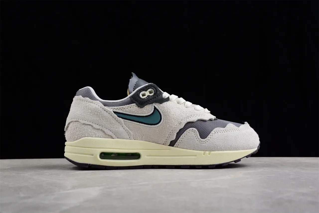 Nike Air Max 1 Off-White e Cinza Tênis Lifestyle 12