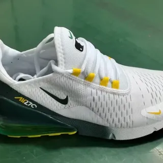 Nike Air Max 270 Tênis Lifestyle Branco Verde Amarelo