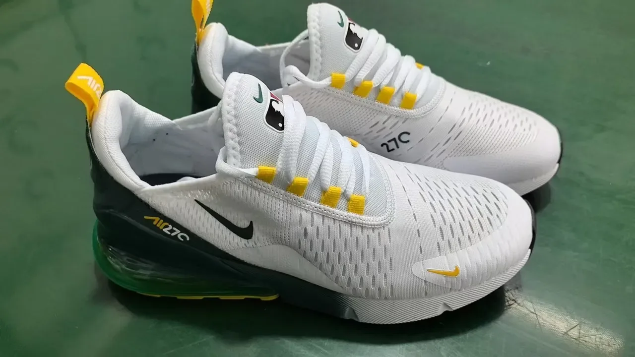 Nike Air Max 270 白绿黄生活休闲鞋 2