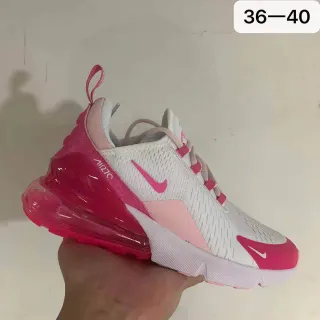 Nike Air Max 270 أبيض وردي شفاف وحدة هواء حذاء أسلوب حياة
