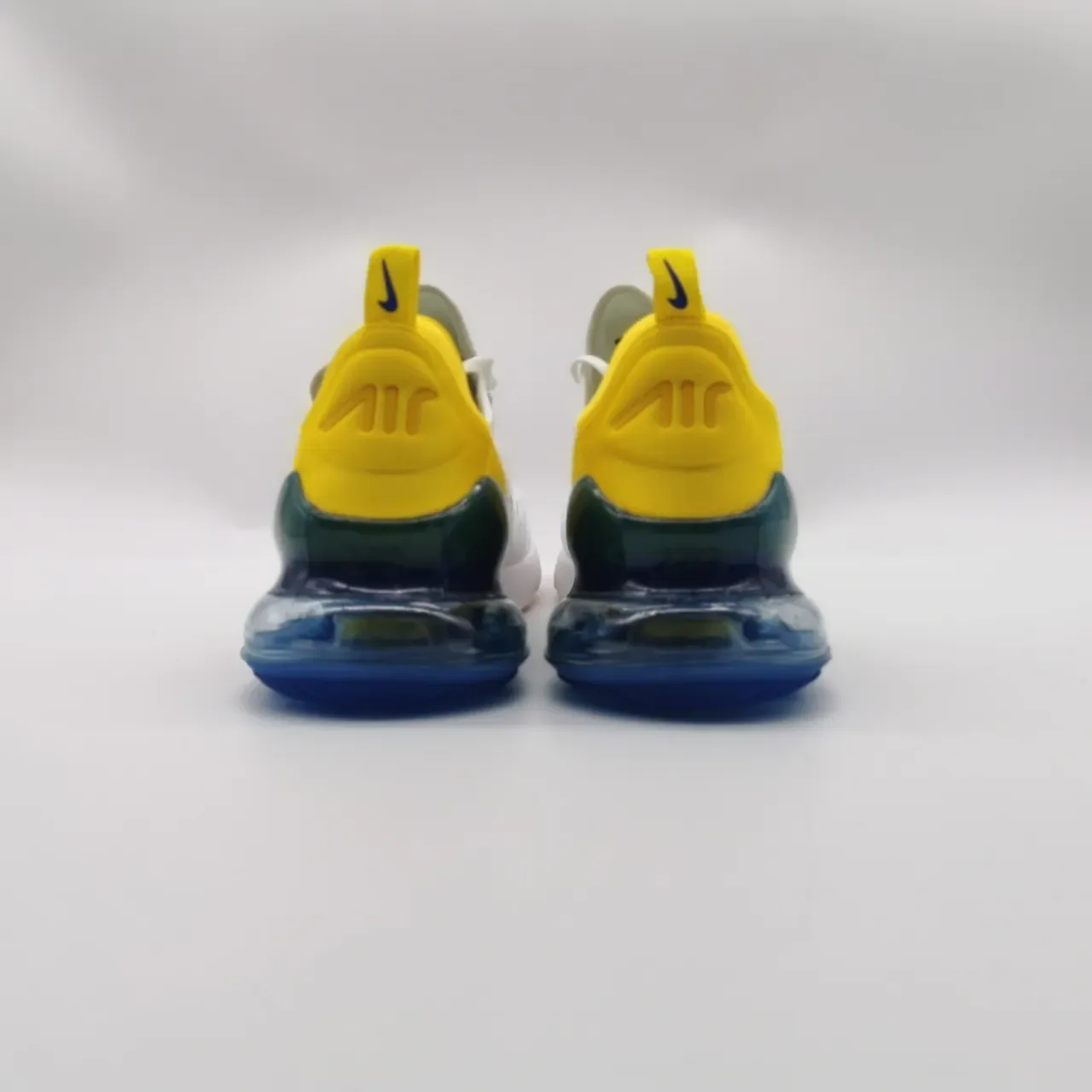 Nike Air Max 270 White Yellow Blue Gradient Lifestyle Sneakers 5