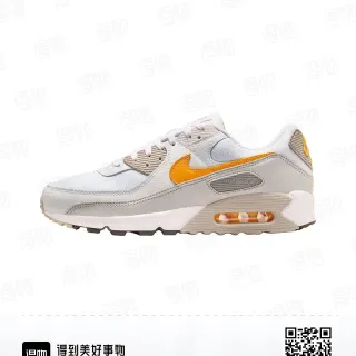 Nike Air Max 90 رمادي فاتح وبرتقالي حذاء أسلوب الحياة