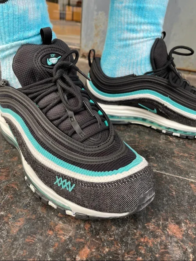 Nike Air Max 97 Noir Turquoise Chaussures Lifestyle 3