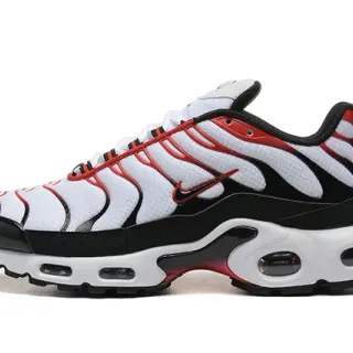 Nike Air Max Plus أبيض أسود أحمر Lifestyle Sneakers