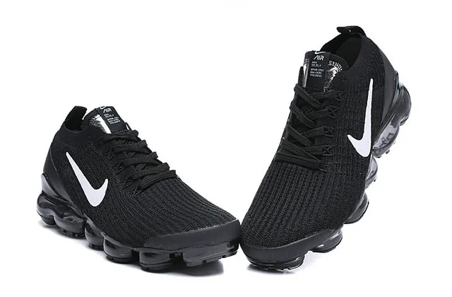 Nike Air VaporMax Black White Running Shoes 4