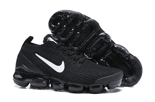 Nike Air VaporMax Black White Running Shoes 16
