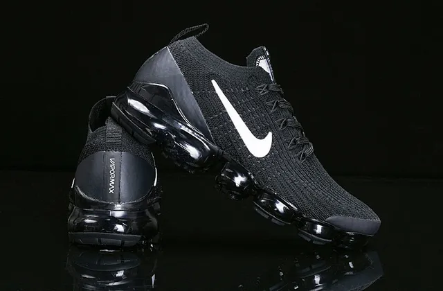 Nike Air VaporMax Black White Running Shoes 11