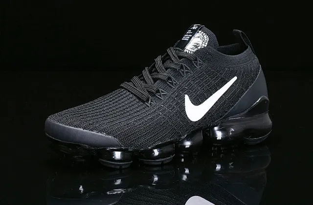 Nike Air VaporMax Black White Running Shoes 15