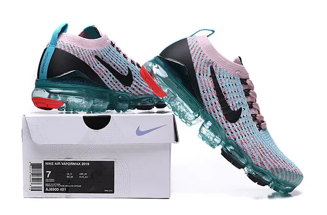 Nike Air VaporMax Knit Pink Blue tênis de corrida 2