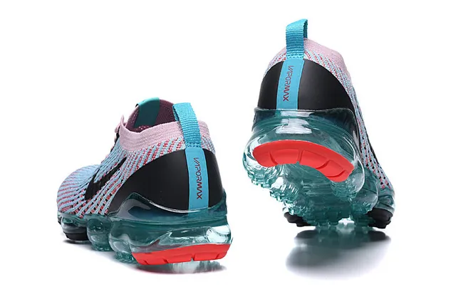 Nike Air VaporMax Knit Pink Blue tênis de corrida 3