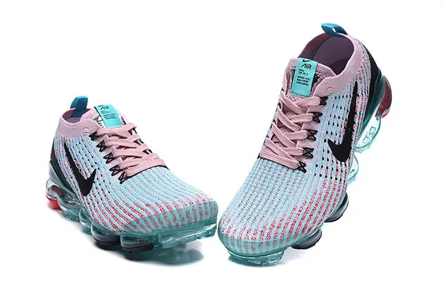 Nike Air VaporMax Knit Pink Blue tênis de corrida 4