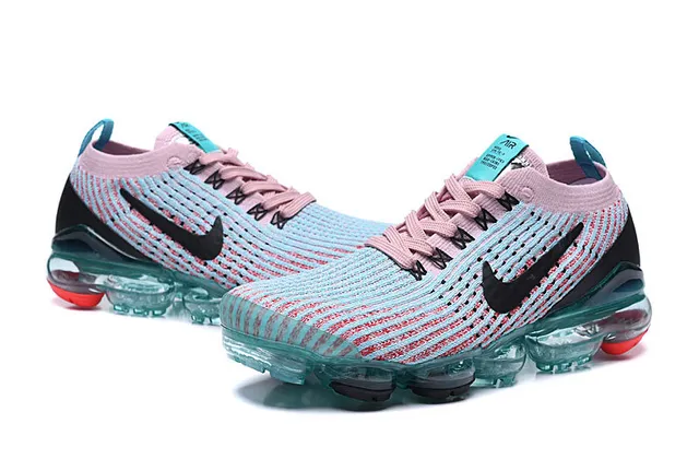 Nike Air VaporMax Knit Pink Blue tênis de corrida 5