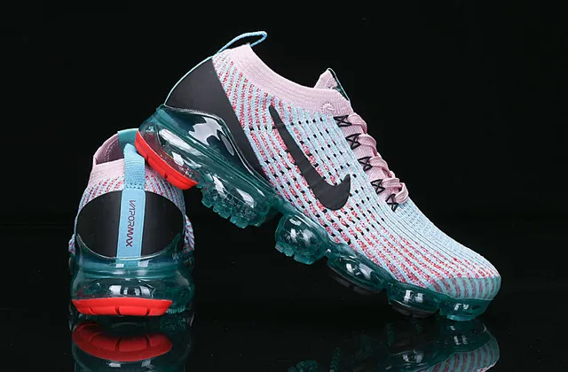 Nike Air VaporMax Knit Pink Blue tênis de corrida 12