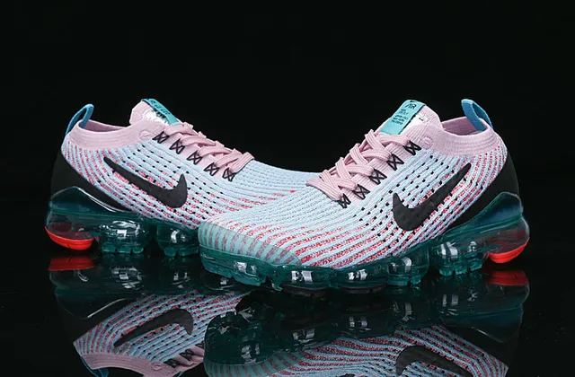 Nike Air VaporMax Knit Pink Blue tênis de corrida 13