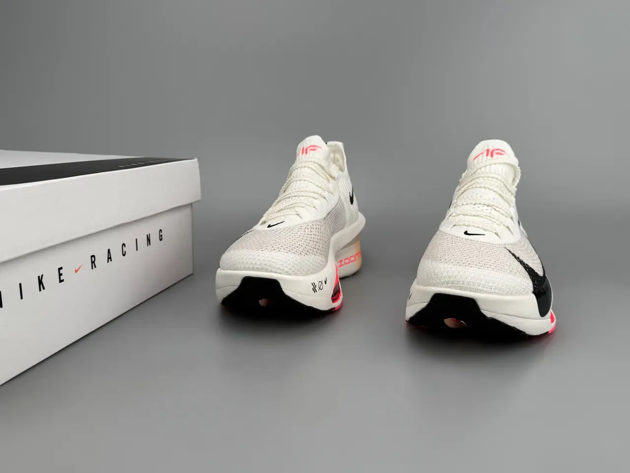 Nike Air Zoom Alphafly 3 सफेद काला गुलाबी रनिंग जूते 3