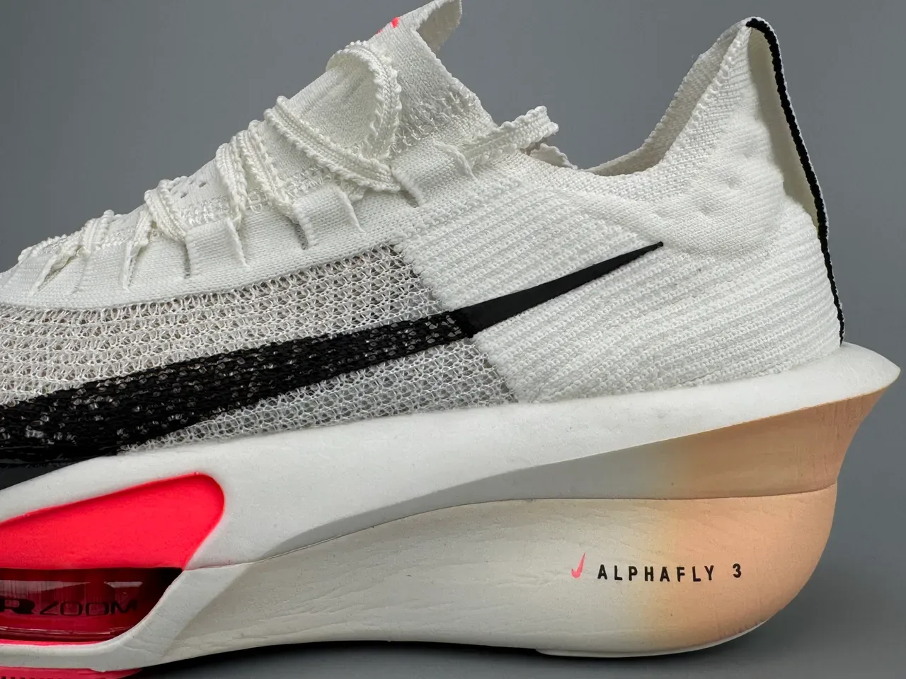 Nike Air Zoom Alphafly 3 सफेद काला गुलाबी रनिंग जूते 5
