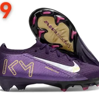 Nike Air Zoom Chuteiras de Futebol Roxo Dourado Rosa Firm-Ground