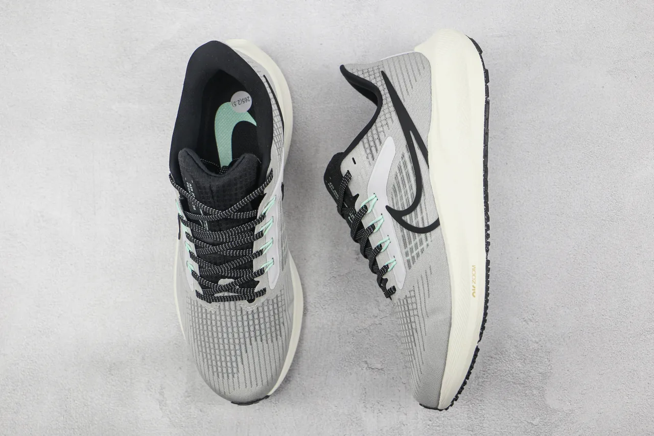 Nike Air Zoom Pegasus ধূসর কালো মিন্ট রানিং শু 3