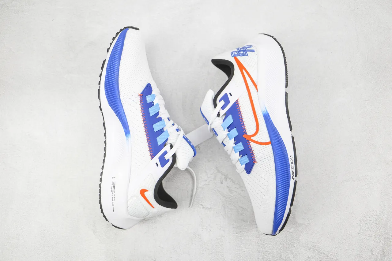 Nike Air Zoom Pegasus White Blue Orange Running Shoes 2