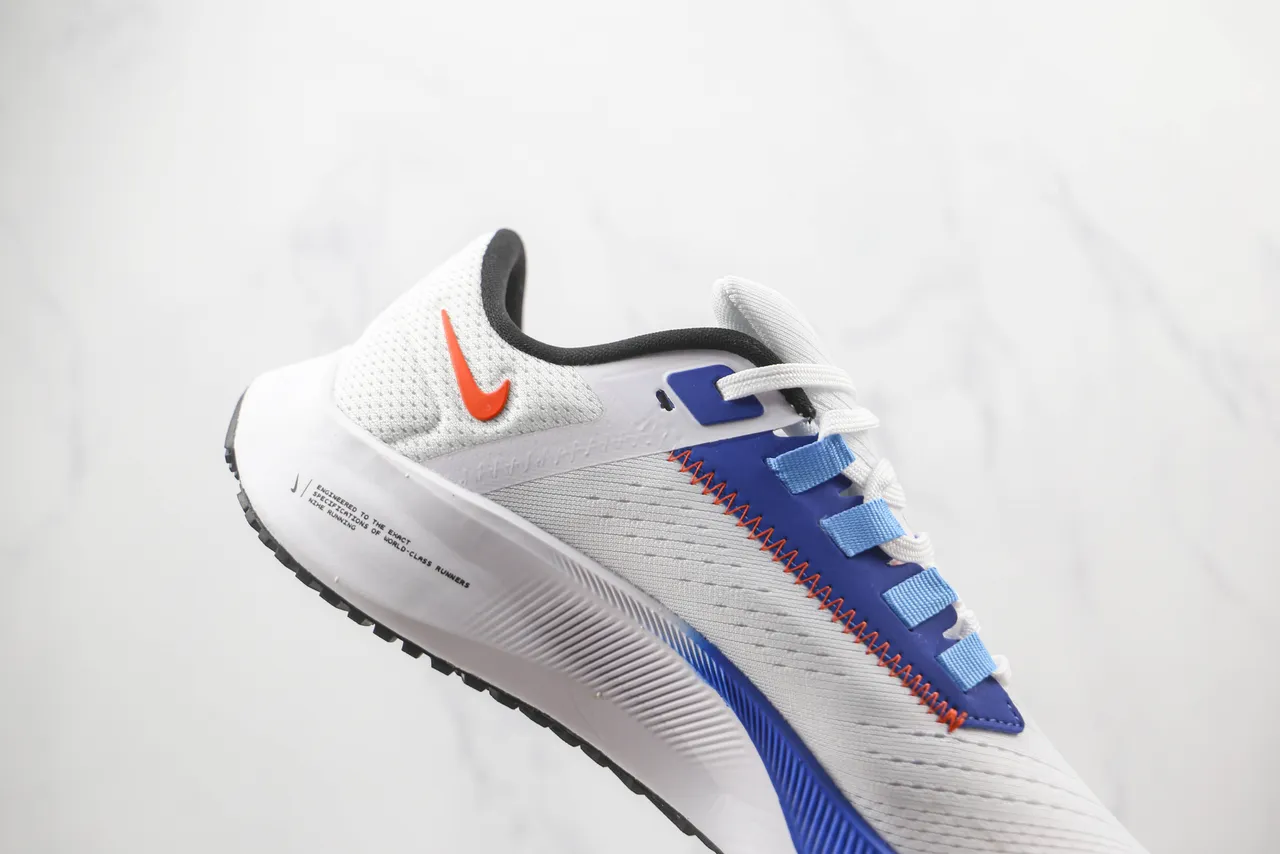 Nike Air Zoom Pegasus White Blue Orange Running Shoes 5
