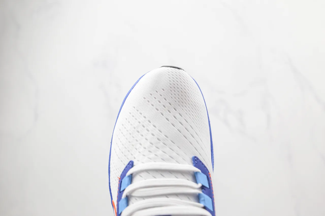 Nike Air Zoom Pegasus White Blue Orange Running Shoes 6