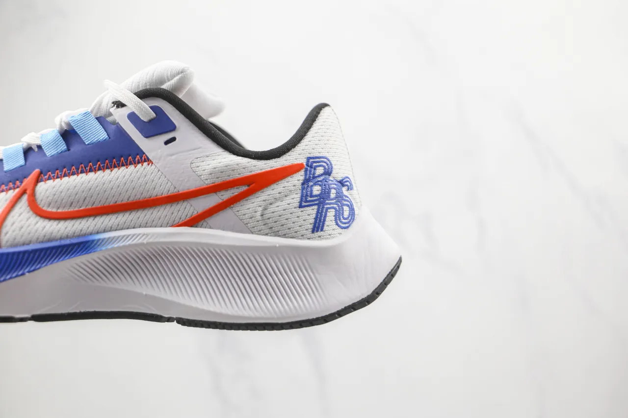 Nike Air Zoom Pegasus White Blue Orange Running Shoes 7